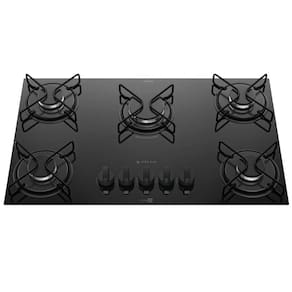 Cooktop 5 Bocas Preto com Mesa de Vidro Atlas Agile Bivolt