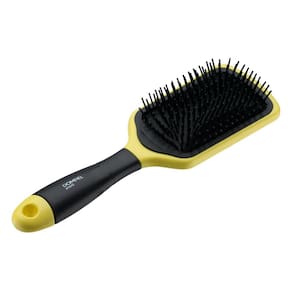 Escova de Cabelo Raquete Desembaraçadora Dompel Hair Premium Amarelo