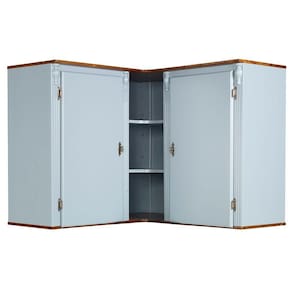 Aéreo De Canto 2 Portas Copenhagen - 5075 Cor Laca - Azul Bebê