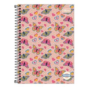 Caderno Espiral Capa Dura Pequeno 1/4 Pepper 80 Folhas Tilibra Estampa 2