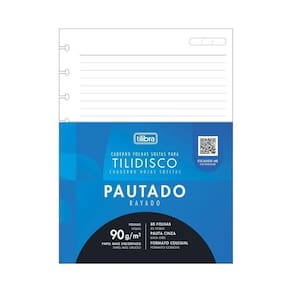 Bloco Fichário Colegial 80 Folhas Tilidisco Tilibra