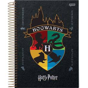 Caderno Espiral Universitário 10 Matérias 200f Harry Potter Hogwarts Jandaia Estampa 7