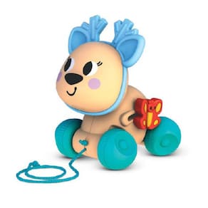Alce Puxe e Empurre com Corda de Puxar Shiny Toys