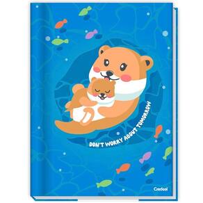 Caderno Brochura Capa Dura 1/4 Pequeno Lala Pets 80 Folhas Credeal Estampa 6