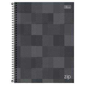 Caderno Espiral Capa Dura Universitário 1 Matéria 80 Folhas Zip Tilibra Cinza