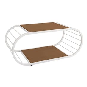 Mesa Centro Sala LI039 Canela/Branco - Kappesberg