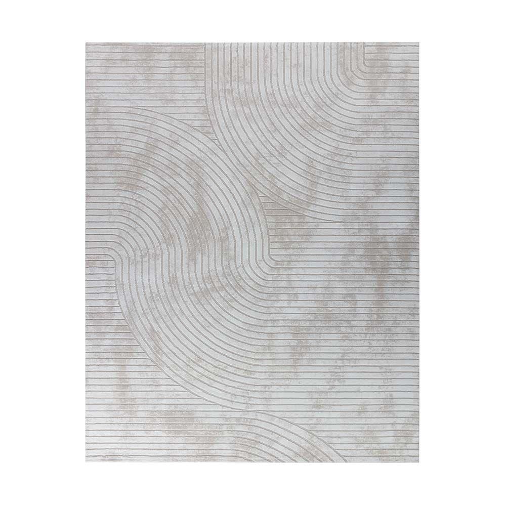 Tapete Para Sala Sofisticato 01 Off White-cinza 3,00x4,00m