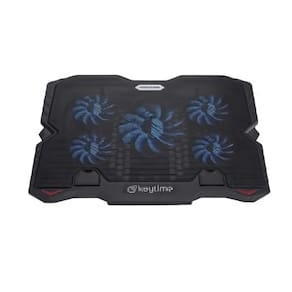 Suporte Para Notebook Keytime CoolStand 5 Ajustável C/ 5 Fans Preto - KYT00021