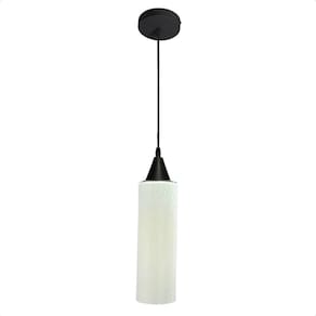 Lustre Pendente Taschibra Anne Branco Leitoso E27 Preto