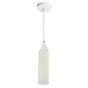 Lustre Pendente Taschibra Anne Branco Leitoso E27 Branco