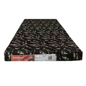 Colchonete Acampamento Camping Colchão Retiro Portátil Solteiro Espuma D20 4x88x188cm