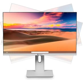 Monitor 23,8" Goldentec GT Full HD Branco, 120Hz, ajuste de altura e rotação
