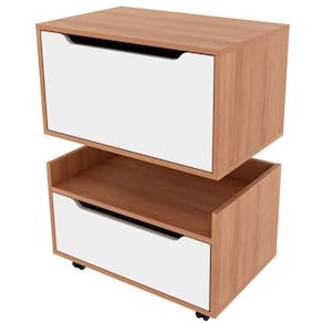 Kit Balcão e Gabinete de Banheiro 1 Porta 1 Gaveta e Rodízio