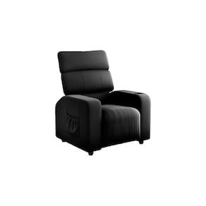 Poltrona Papai Reclinável e porta Copos Pulse Preto Matrix