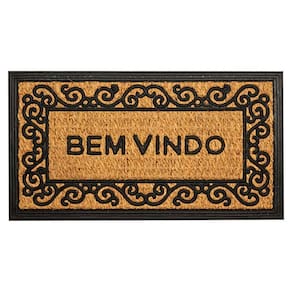 Capacho De Borracha Alagoas 02 Bege-preto 0,33x0,60m