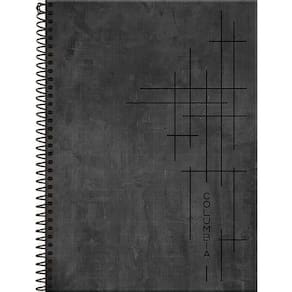 Caderno Espiral Capa Dura Universitário 1 Matéria Columbia 80 Folhas Foroni Preto