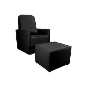 Kit Poltrona e Puff de Amamentação Annecy Preto Matrix