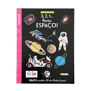 Montar e Aprender: 3,2,1... Partiu Espaco! - com Modelo 3d do Globo Lunar!