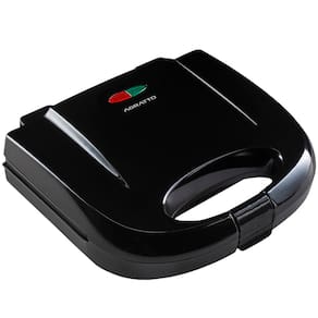 Sanduicheira e Grill Elétrica 750W Lanches 220V Dupla Antiaderente Preta Agratto Sa Black