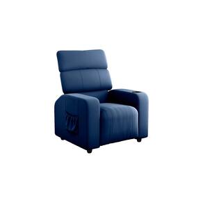 Poltrona do Papai Reclinável e porta Copos Pulse Azul Matrix