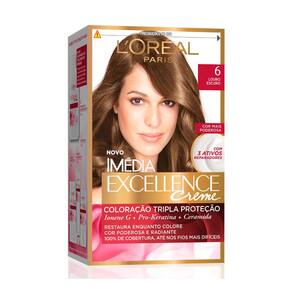 Tintura Creme Imédia Excellence L`oréal Louro Escuro 6 Kit
