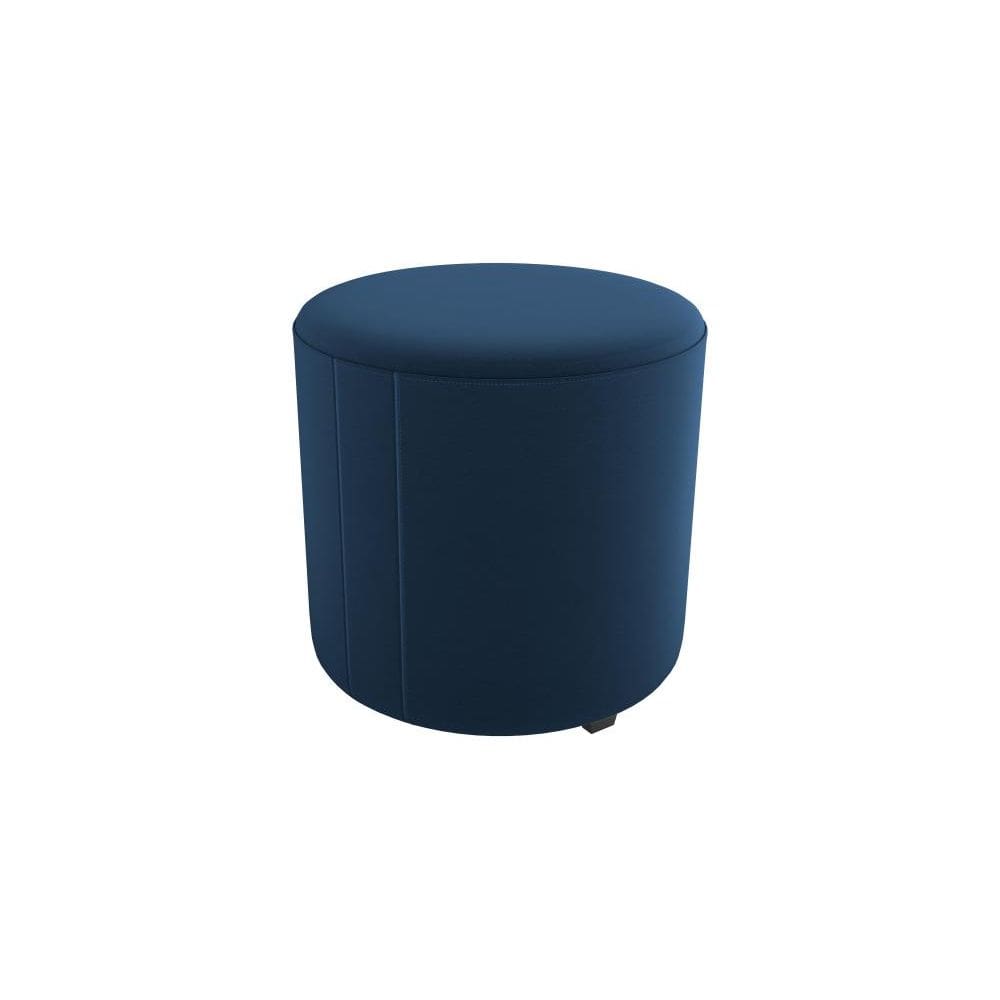 Puff Banqueta Redondo Copenhage Azul Matrix