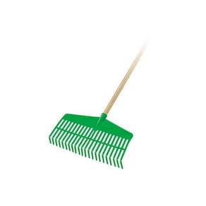 Vassoura Ancinho Verde 22 Dentes C/Cabo Fj-1026 Trapp