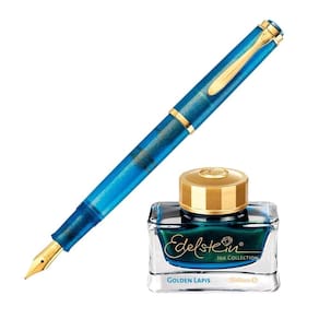 Caneta Tinteiro Pelikan M200 Golgen Lápis Tinta Edelstein