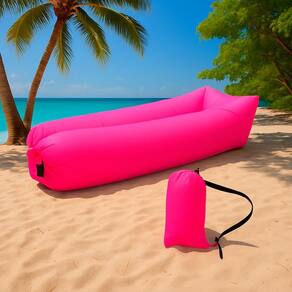 Sofá Inflável Puff De Ar Ideal Para Praia E Viagem