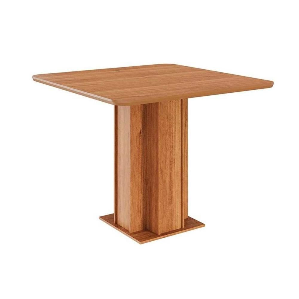 Mesa p/ Cozinha Sophia c/ Tampo Madeirado 95x95cm Cinamomo - Cimol