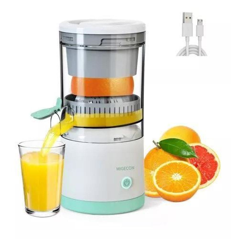 Espremedor Eletrico Laranja Limao Frutas Fazer Sucos Recarregavel Fontebras