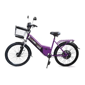 Bicicleta Elétrica - Aro 24 - New Confort 800w - Violeta - Duos Bikes