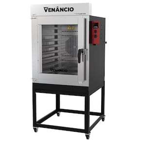 Forno Industrial Turbo Elétrico Venâncio Twister 8 Esteiras Exterior e Interior em Aço Carbono com Cavalete Trifásico 220V FVT8E