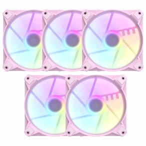 Cooler Fan para Gabinete DarkFlash INF24 5 em 1 - Rosa
