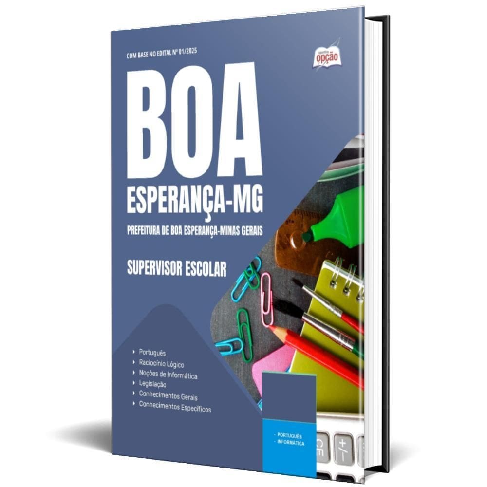 Apostila Prefeitura Boa Esperança Mg 2025 Supervisor Escolar