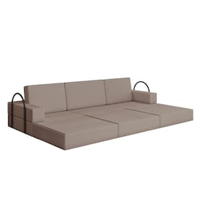 Sofá Cama para Sala de Estar 2 Lugares Magic Bege