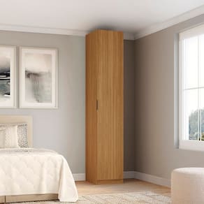 Guarda-roupa Modular 1 Porta 100% Mdf Altezza Clean Freijó