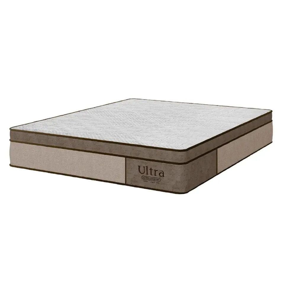 Colchão de Casal 138cm X 33cm Luxo Santa Rita Decor Marrom