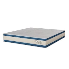 Colchão de Casal 138cm X 34cm com 200 Molas Luxo Azul