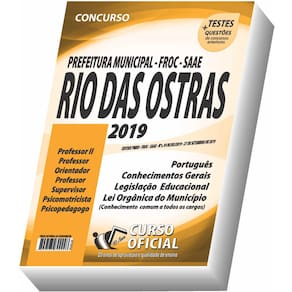 Apostila Rio Das Ostras - Nível Superior - Educação