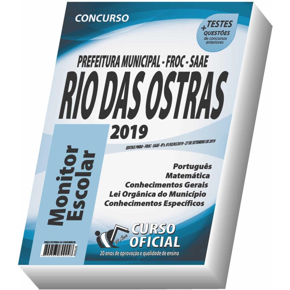 Apostila Rio Das Ostras - Monitor Escolar