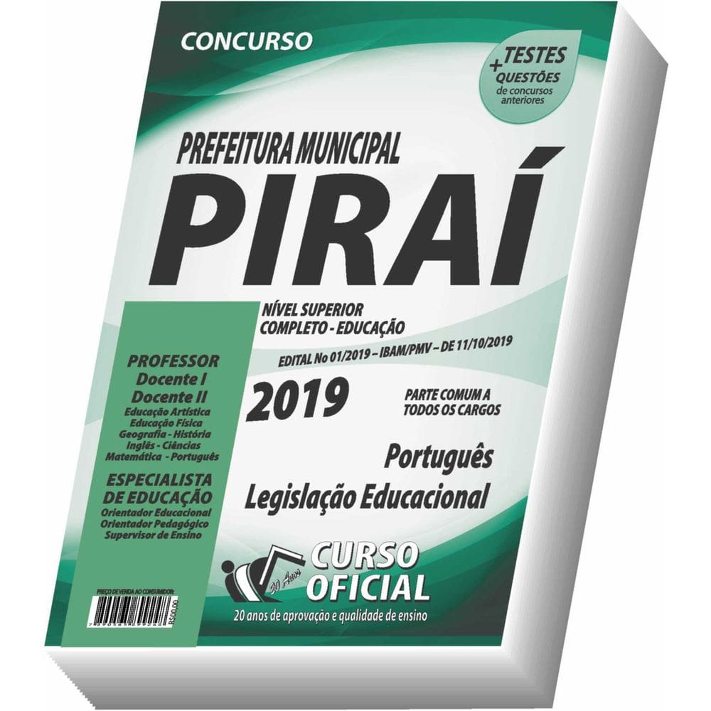 Apostila Prefeitura De Piraí - Nível Superior - Educação