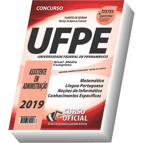 Apostila Ufpe 2019 - Assistente Em Administração