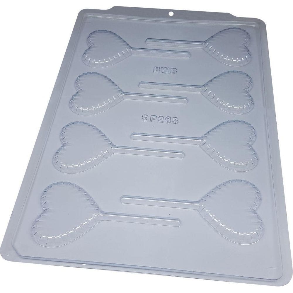 Kit 5 Formas Simples Pirulitos de Coração Páscoa SP263