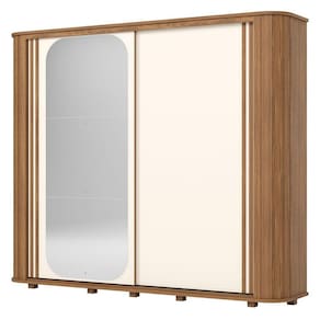 Guarda Roupa Casal Mozzate 2 Portas Nature Off White Flex – Henn