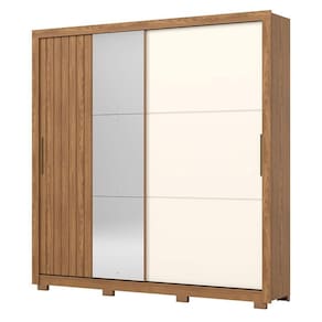 Guarda Roupa Casal Vasti 2 Portas Nature Off White – Henn