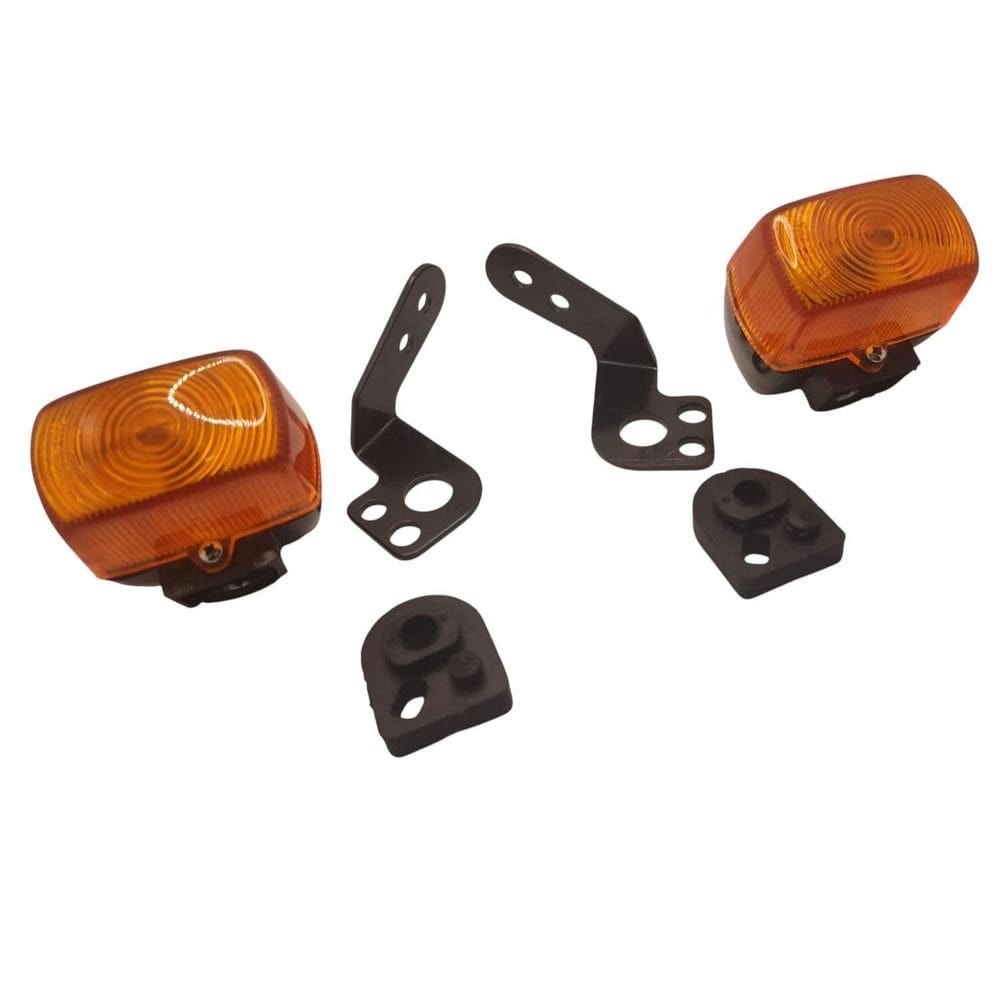 Suporte Dianteiro + 2 Pisca Preto + 2 Coxim Xr 200 Xlr 125