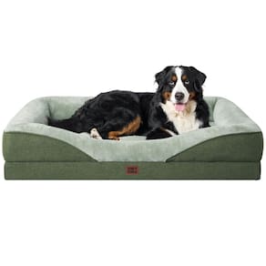 Cama para cães EHEYCIGA Memory Foam XXL para cães extra grandes, verde