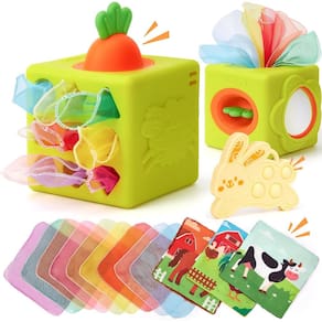 Tissue Box Toy Sahaland Silicone Baby Toys 6-18 meses