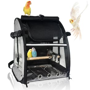 Bolsa transportadora de pássaros GREGCE com poleiro para pássaros pequenos